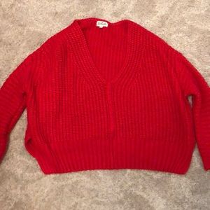 Oversized knit sweater